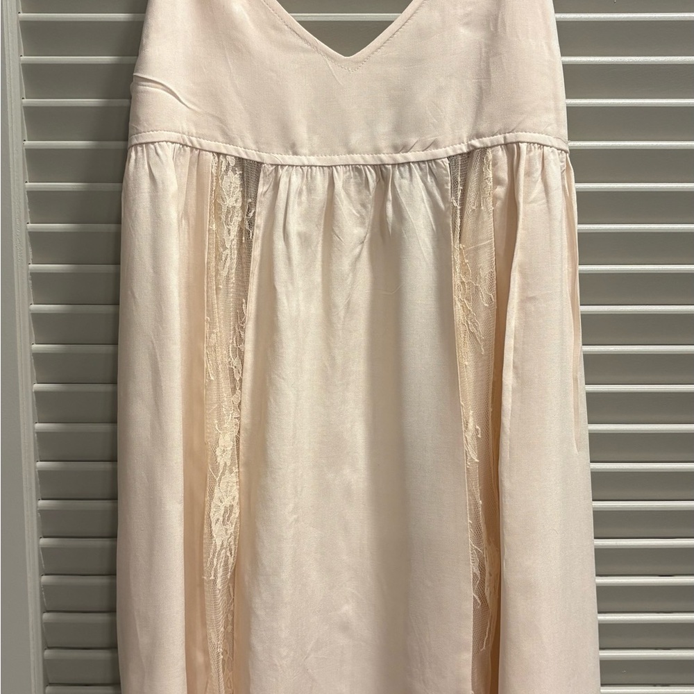 Forever 21 Peach Lace Babydoll Mini Dress – Size Small